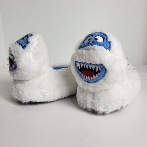 Rudolph Red Nosed Reindeer Slippers Abominable Snowman Sz 7/8 Christmas Toddler - Picture 9 of 16